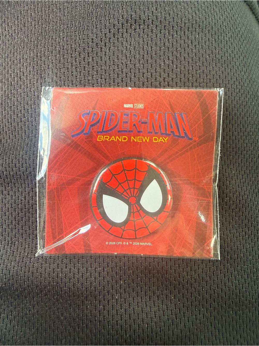 Marvel Spider-Man Red and Black Pin